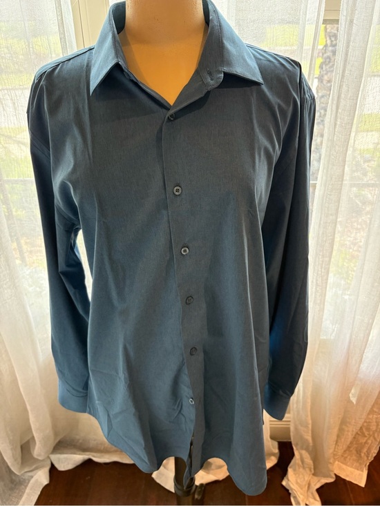 Lucky Brand Other - Lucky Brand Men's Long-Sleeve Dress Shirt in Teal Blue